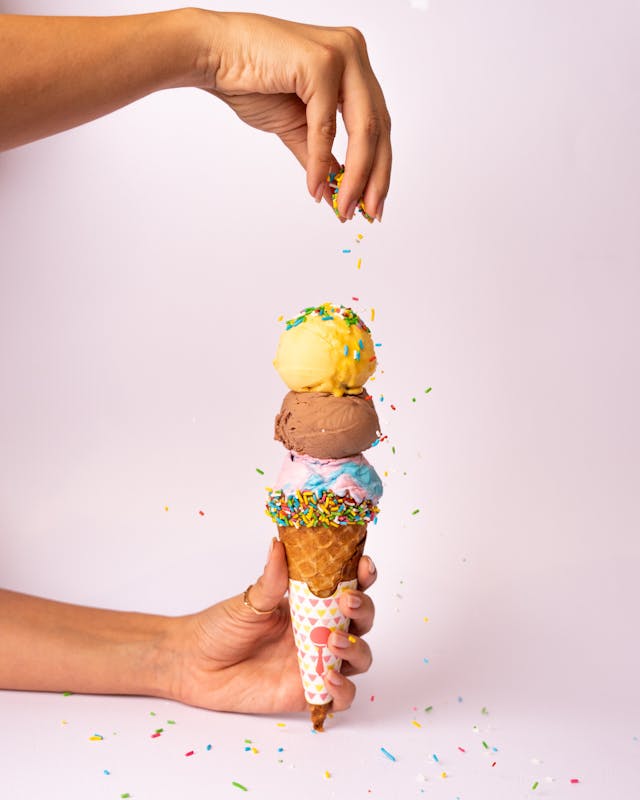 Multi-Flavour Ice Cream Cone – Special
